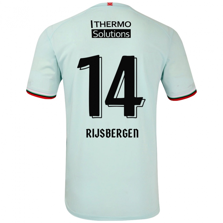 Herren Liz Rijsbergen #14 Hellgrün Auswärtstrikot Trikot 2024/25 T-Shirt