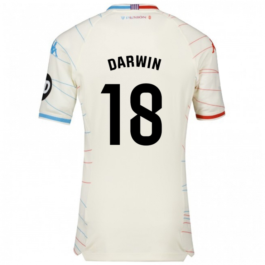 Herren Darwin Machís #18 Weiß Rot Blau Auswärtstrikot Trikot 2024/25 T-Shirt