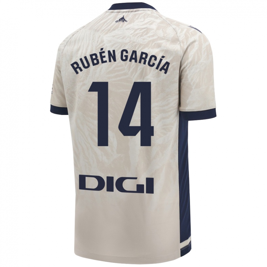 Herren Rubén García #14 Hellgrau Auswärtstrikot Trikot 2024/25 T-Shirt