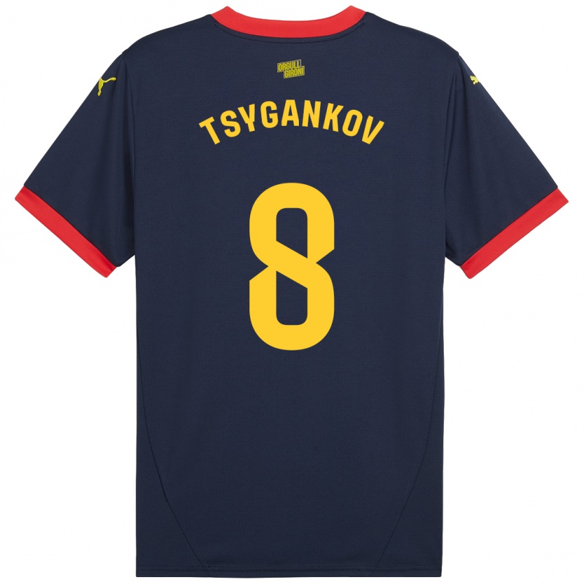 Herren Viktor Tsygankov #8 Marinerot Auswärtstrikot Trikot 2024/25 T-Shirt