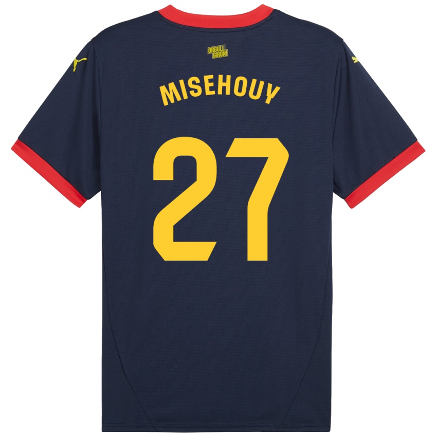 Herren Gabriel Misehouy #27 Marinerot Auswärtstrikot Trikot 2024/25 T-Shirt