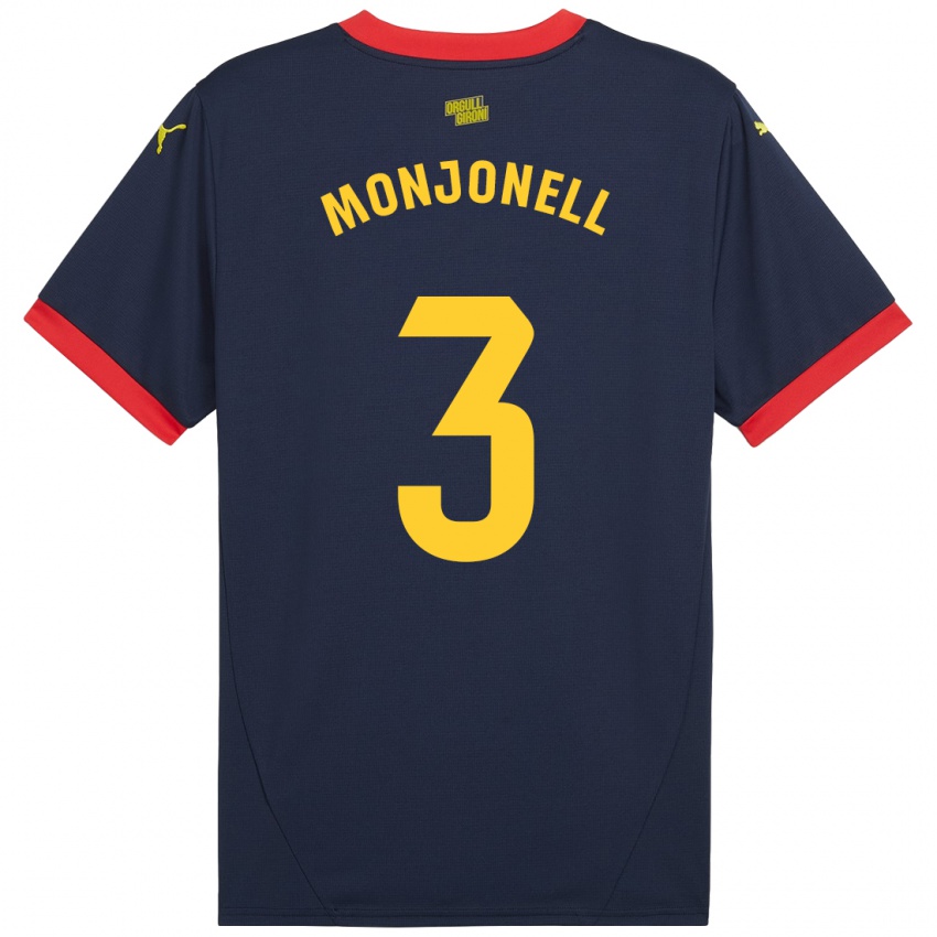 Herren Eric Monjonell #3 Marinerot Auswärtstrikot Trikot 2024/25 T-Shirt