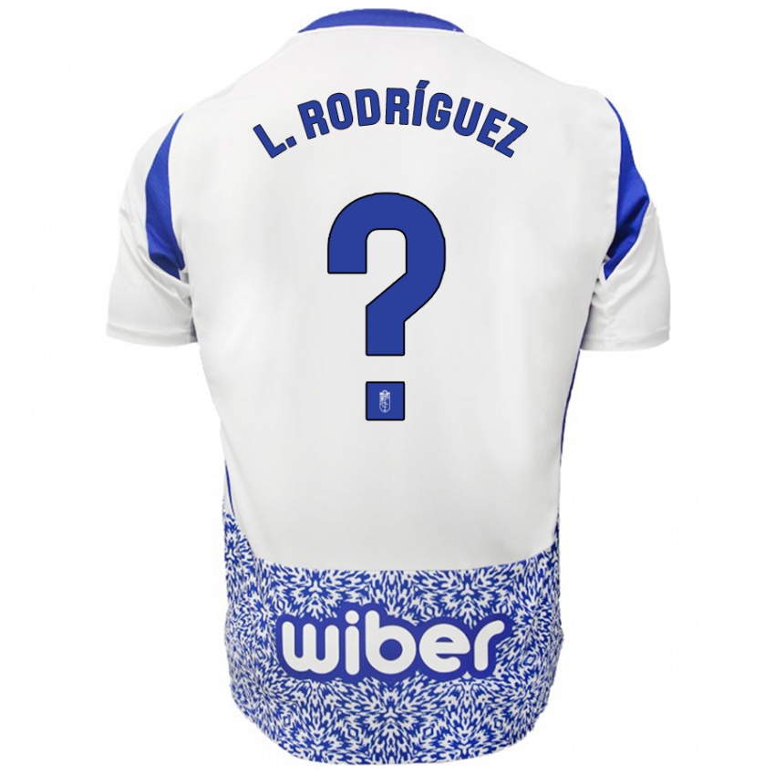 Herren Iker López Rodríguez #0 Weiß Blau Auswärtstrikot Trikot 2024/25 T-Shirt