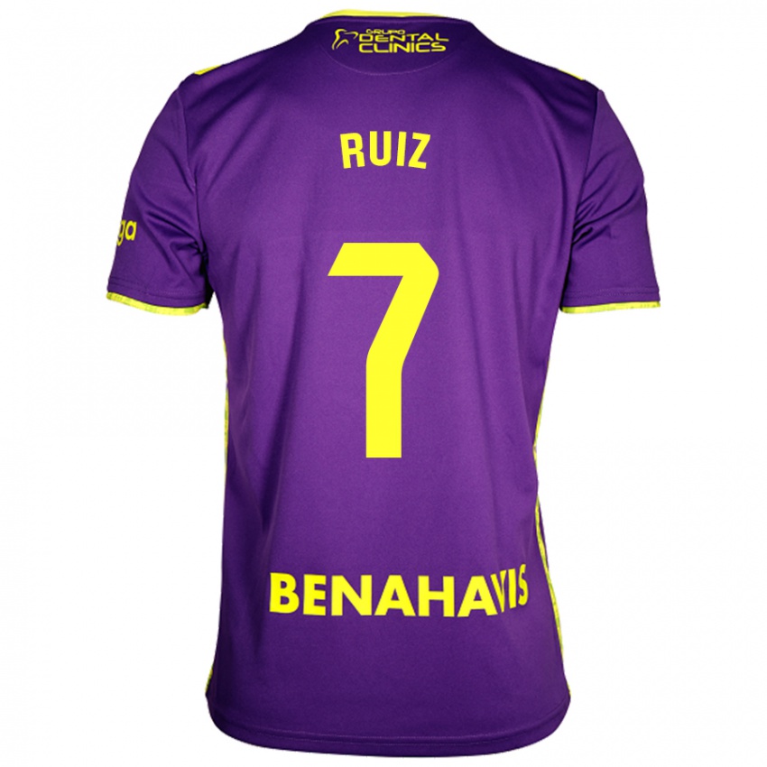 Herren María Ruiz #7 Lila Gelb Auswärtstrikot Trikot 2024/25 T-Shirt