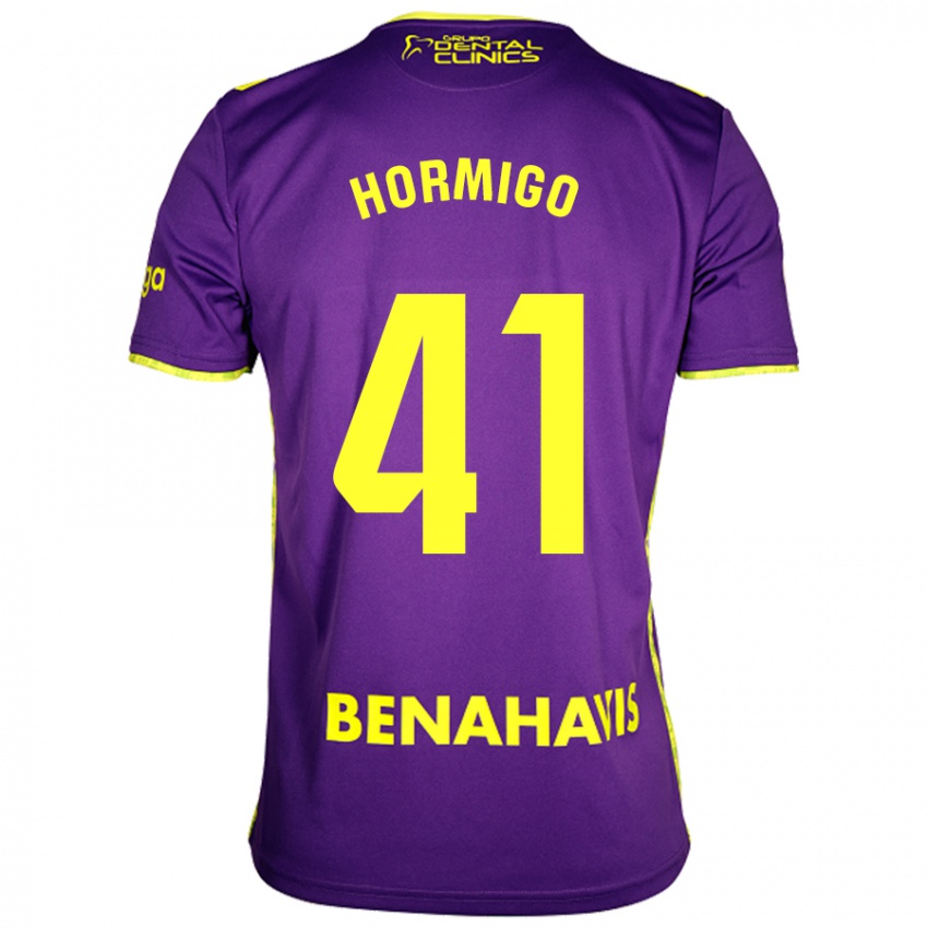 Herren Cintia Hormigo #41 Lila Gelb Auswärtstrikot Trikot 2024/25 T-Shirt