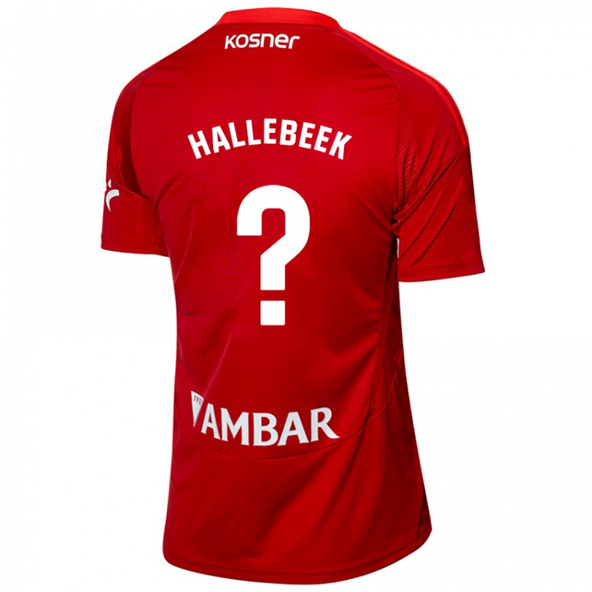 Herren Boaz Hallebeek #0 Weiß Blau Auswärtstrikot Trikot 2024/25 T-Shirt