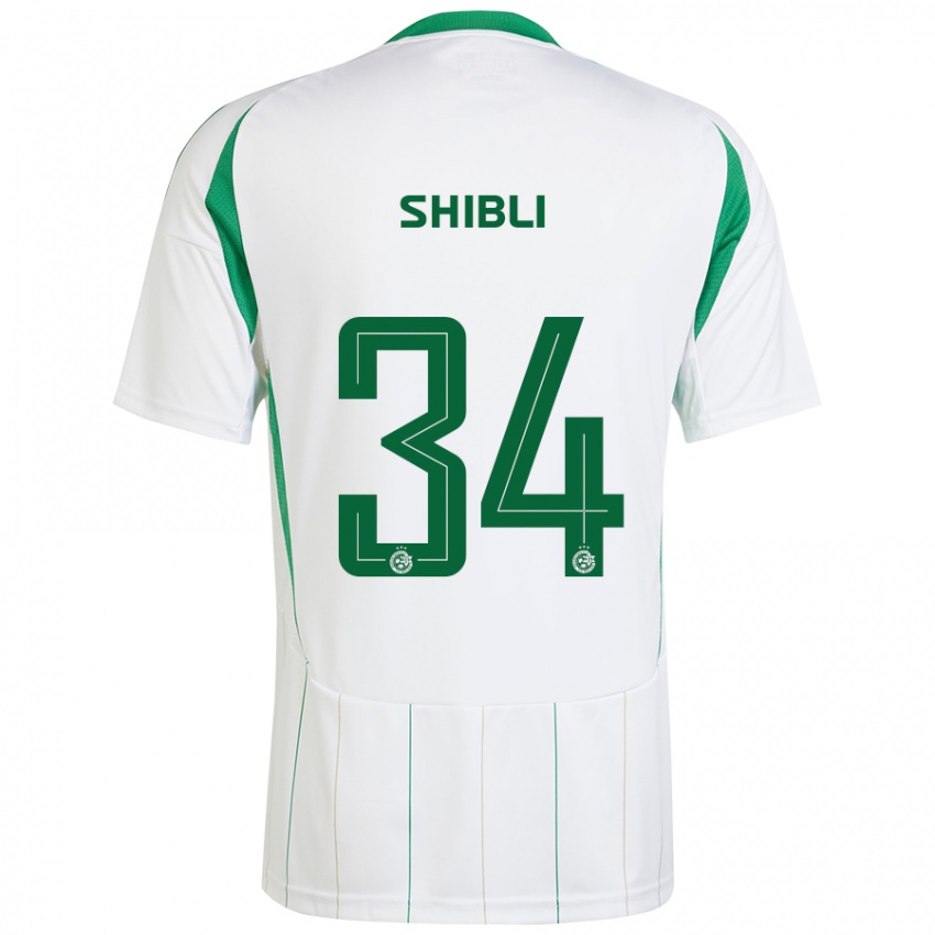 Herren Hamza Shibli #34 Weiß Grün Auswärtstrikot Trikot 2024/25 T-Shirt