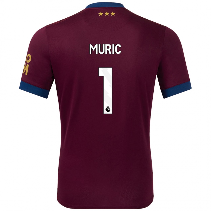 Herren Arijanet Muric #1 Braun Auswärtstrikot Trikot 2024/25 T-Shirt