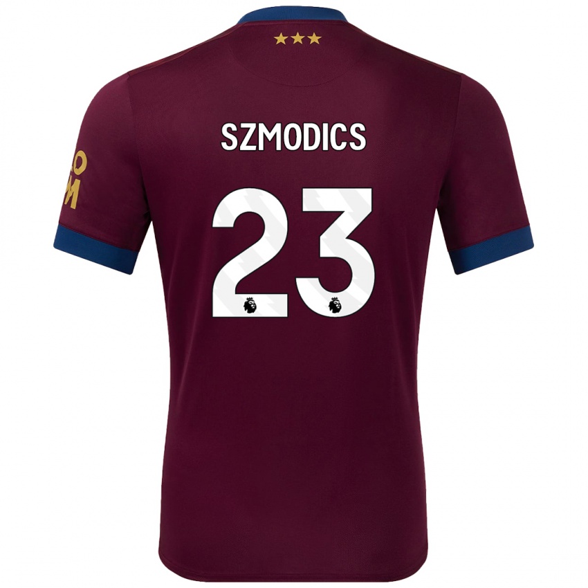 Herren Sammie Szmodics #23 Braun Auswärtstrikot Trikot 2024/25 T-Shirt