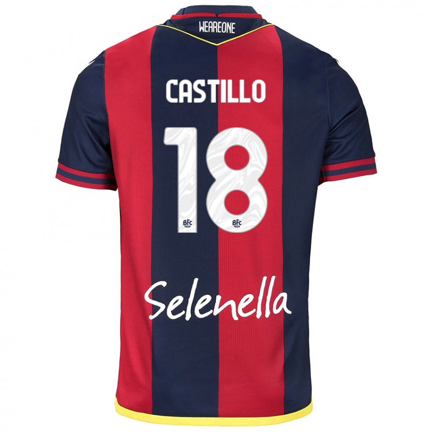 Damen Tomas Castillo #18 Rot Königsblau Heimtrikot Trikot 2024/25 T-Shirt