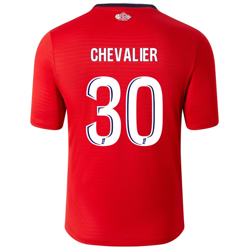 Damen Lucas Chevalier #30 Rot Weiß Heimtrikot Trikot 2024/25 T-Shirt