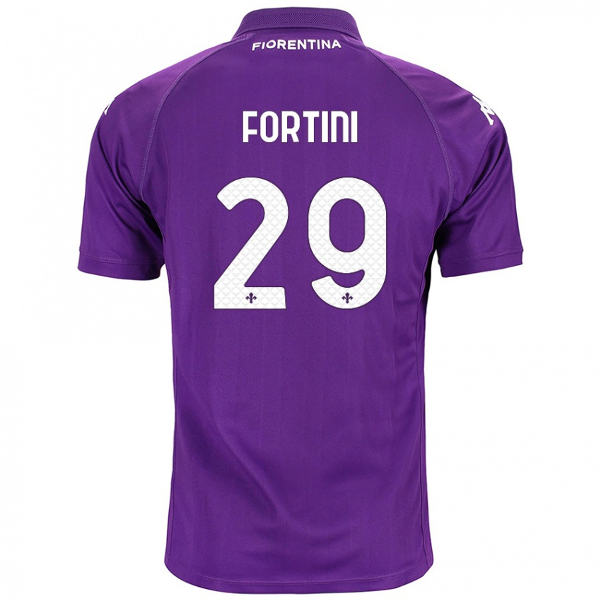 Damen Niccolò Fortini #29 Violett Heimtrikot Trikot 2024/25 T-Shirt