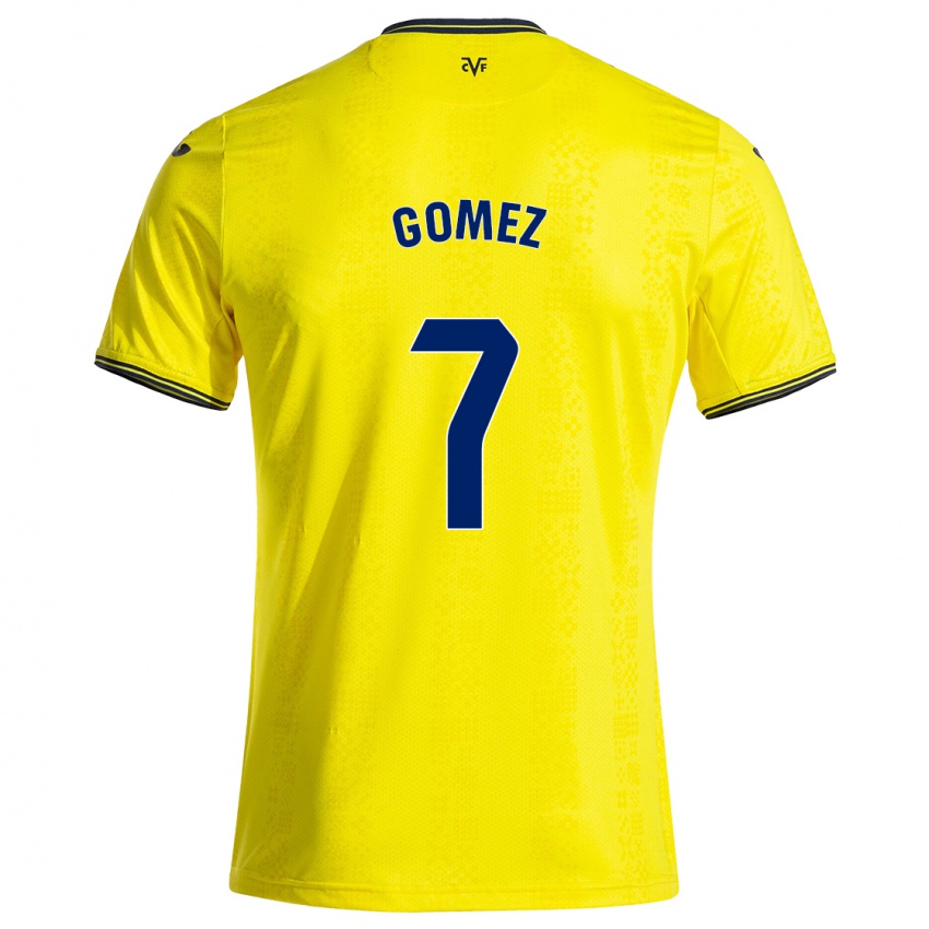 Damen Lucía Gómez #7 Gelb Schwarz Heimtrikot Trikot 2024/25 T-Shirt