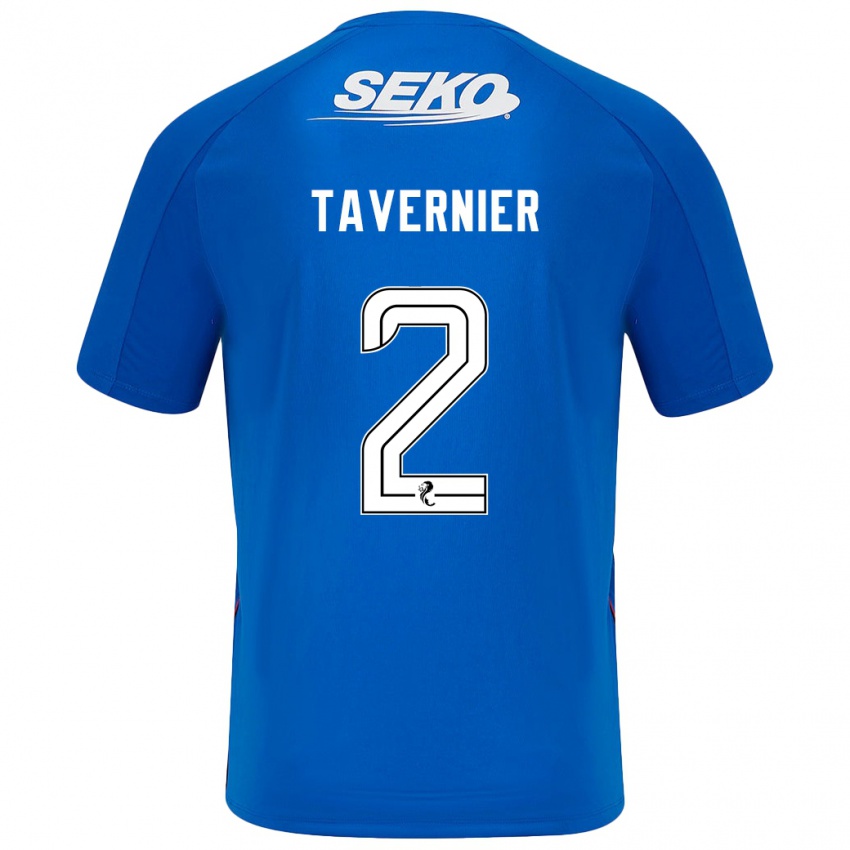 Damen James Tavernier #2 Dunkelblau Heimtrikot Trikot 2024/25 T-Shirt