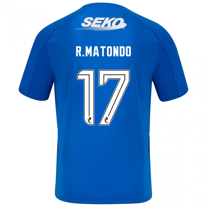 Damen Rabbi Matondo #17 Dunkelblau Heimtrikot Trikot 2024/25 T-Shirt