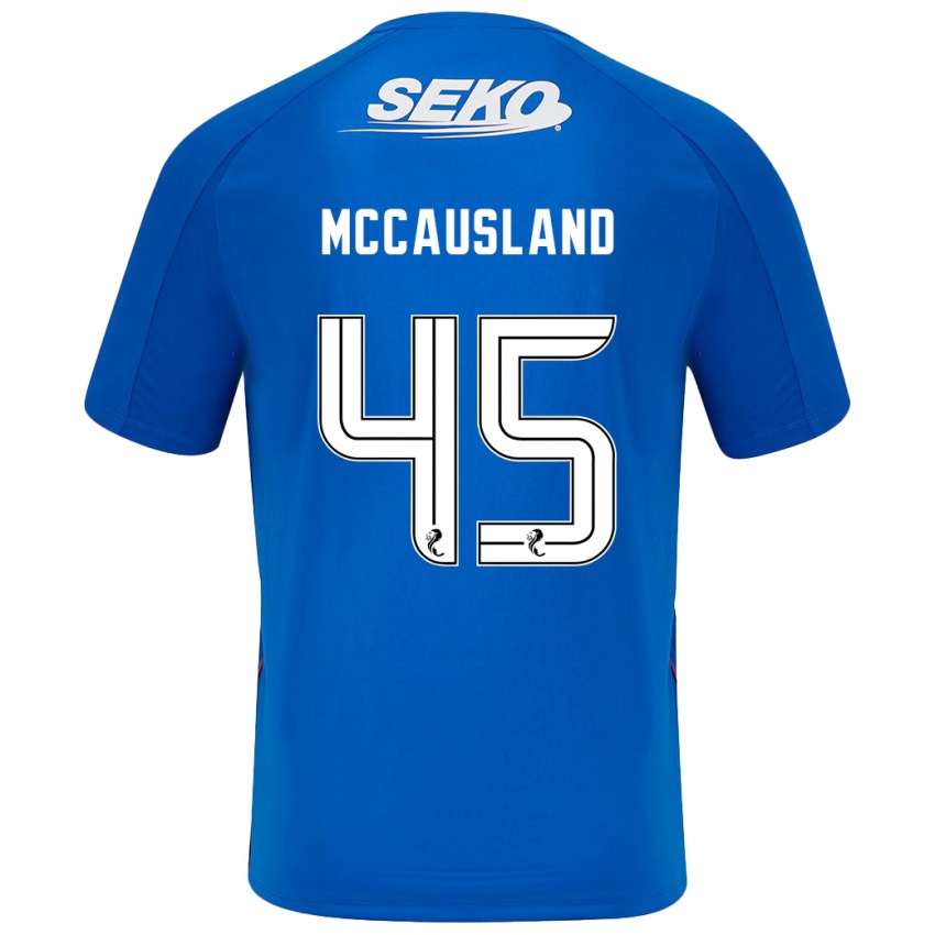 Damen Ross Mccausland #45 Dunkelblau Heimtrikot Trikot 2024/25 T-Shirt