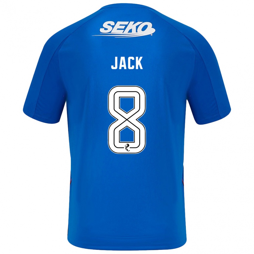 Damen Ryan Jack #8 Dunkelblau Heimtrikot Trikot 2024/25 T-Shirt