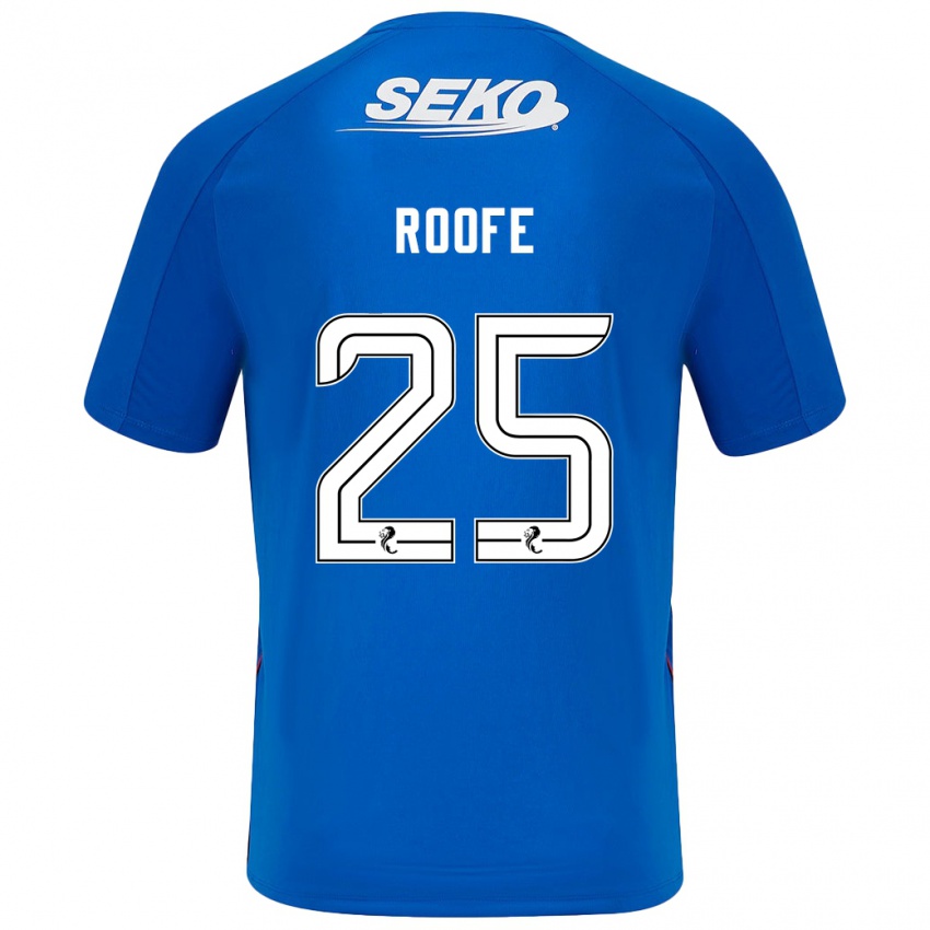 Damen Kemar Roofe #25 Dunkelblau Heimtrikot Trikot 2024/25 T-Shirt