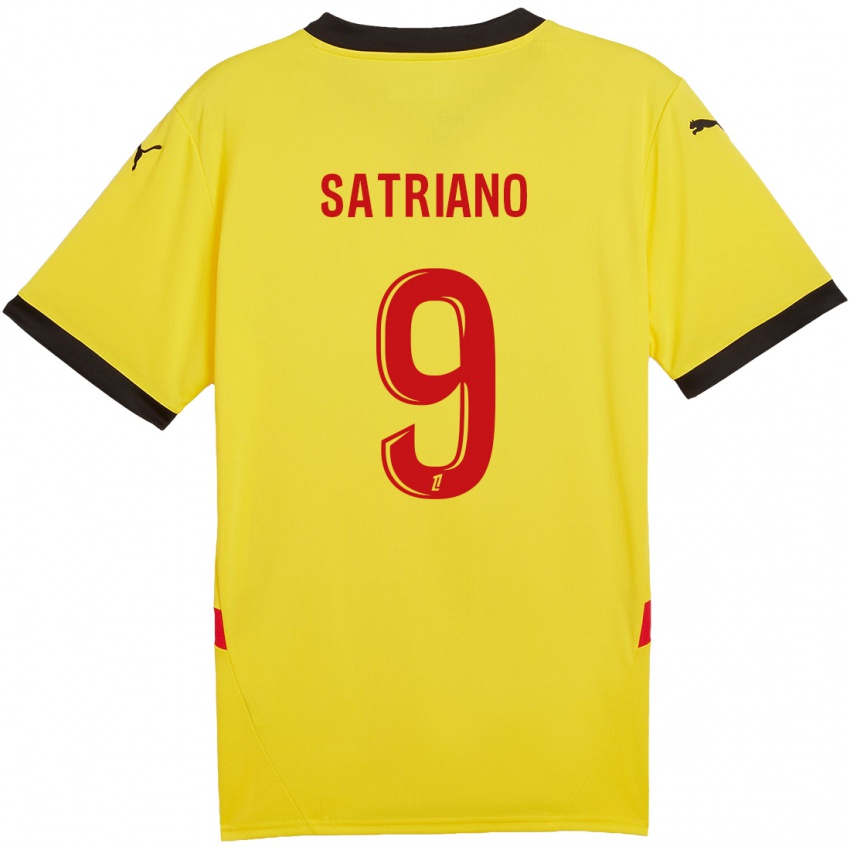 Damen Martín Satriano #9 Gelb Rot Heimtrikot Trikot 2024/25 T-Shirt