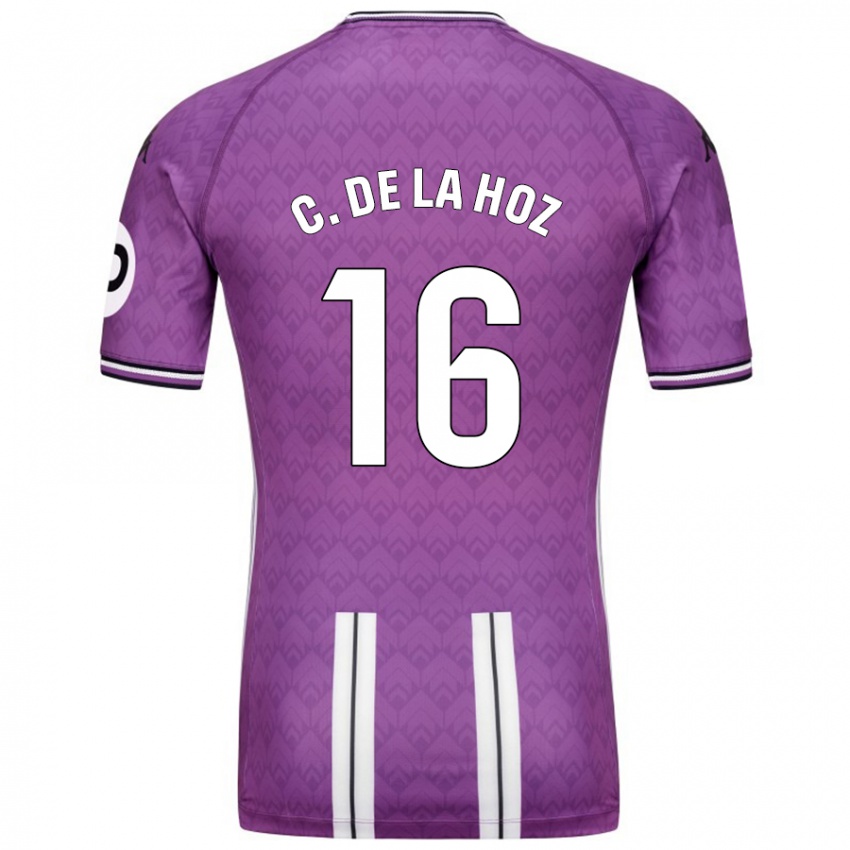 Damen César De La Hoz #16 Violett Weiß Heimtrikot Trikot 2024/25 T-Shirt