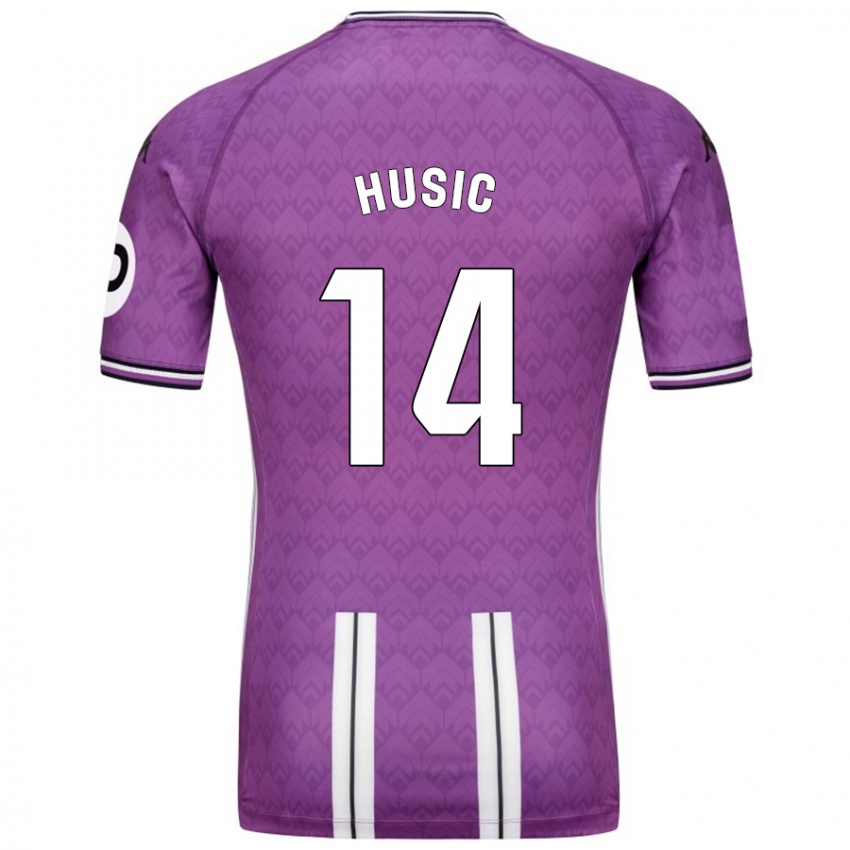 Damen Salih Husic #14 Violett Weiß Heimtrikot Trikot 2024/25 T-Shirt