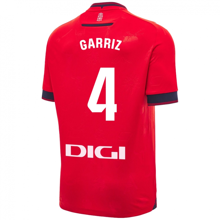 Damen Ibaider Garriz #4 Rot Weiß Heimtrikot Trikot 2024/25 T-Shirt