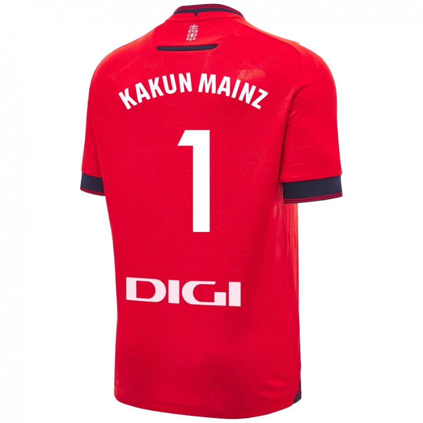 Damen Kakun Mainz #1 Rot Weiß Heimtrikot Trikot 2024/25 T-Shirt