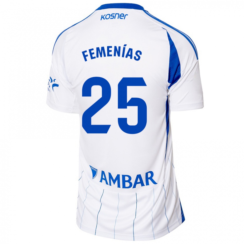 Damen Joan Femenías #25 Rot Weiß Heimtrikot Trikot 2024/25 T-Shirt