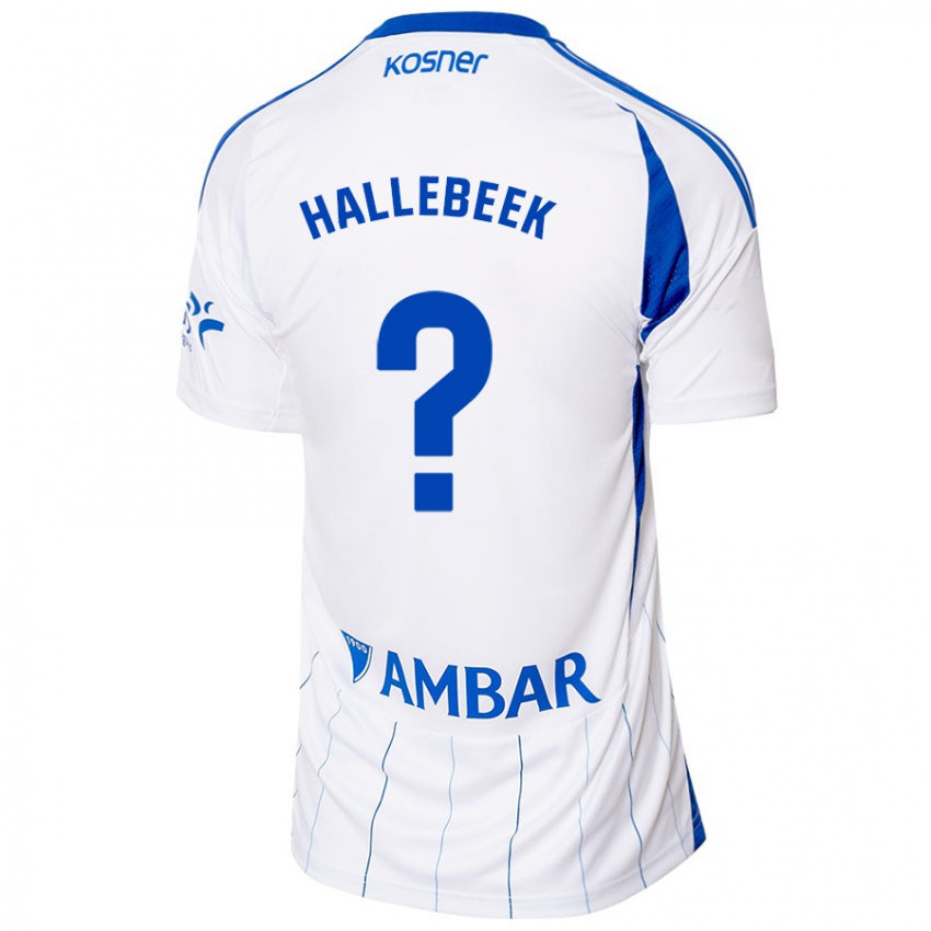 Damen Boaz Hallebeek #0 Rot Weiß Heimtrikot Trikot 2024/25 T-Shirt