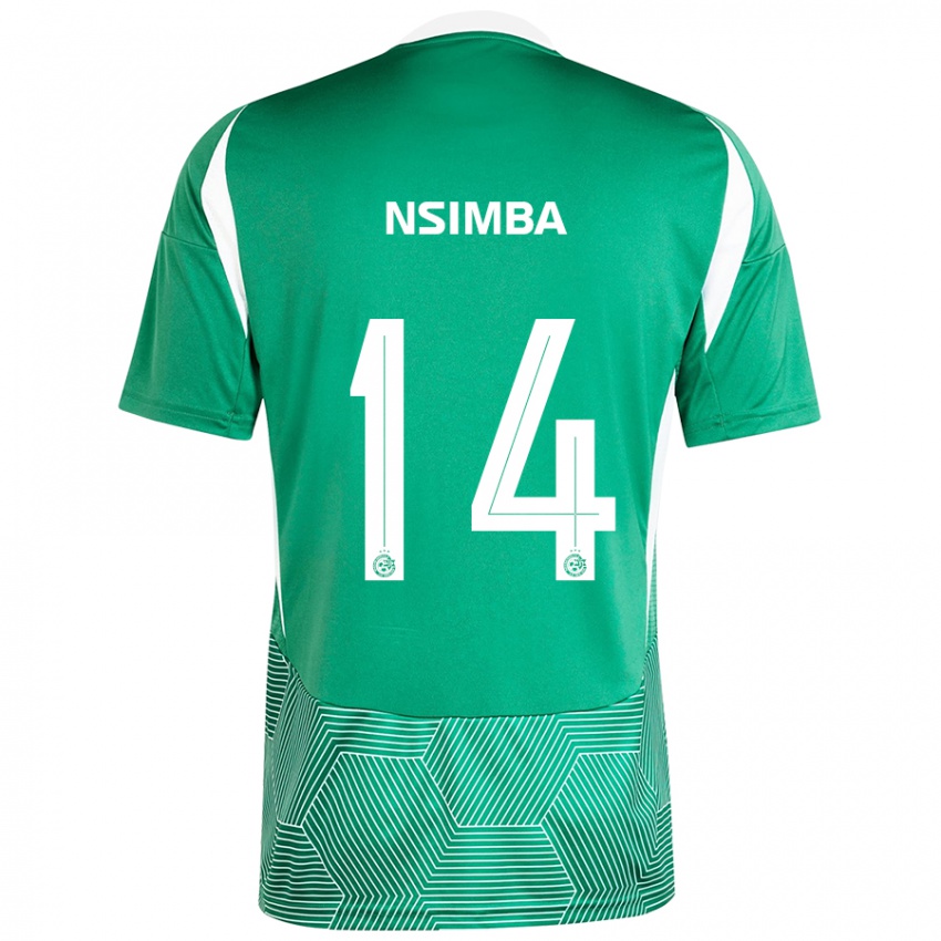 Damen Vital Nsimba #14 Grün Weiß Heimtrikot Trikot 2024/25 T-Shirt