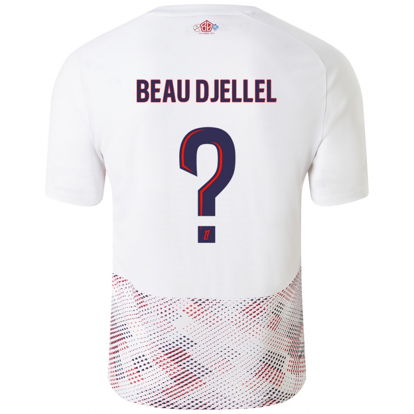 Damen Yanis Beau Djellel #0 Weiß Königsblau Auswärtstrikot Trikot 2024/25 T-Shirt