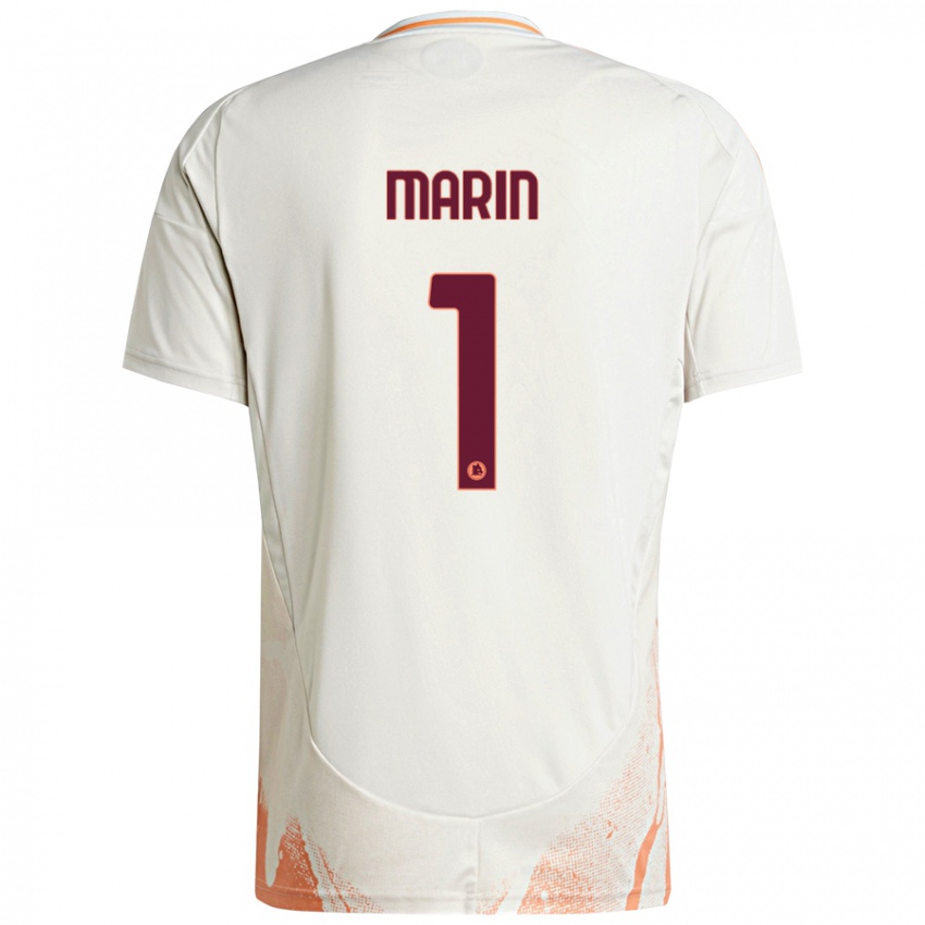 Damen Renato Marin #1 Cremeweiß Orange Auswärtstrikot Trikot 2024/25 T-Shirt