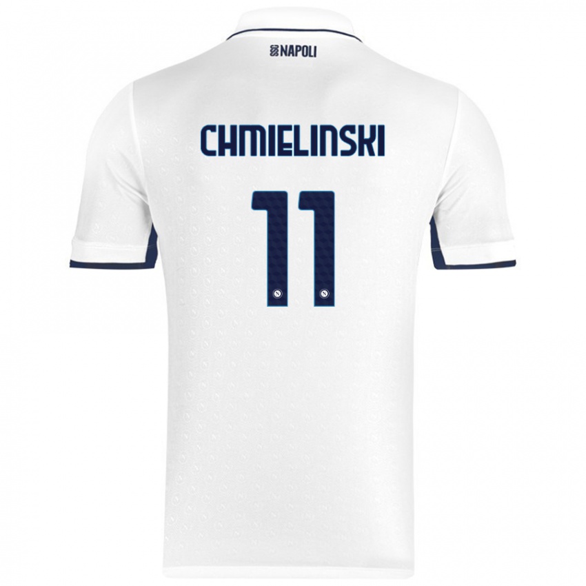 Damen Gina Chmielinski #11 Weiß Königsblau Auswärtstrikot Trikot 2024/25 T-Shirt