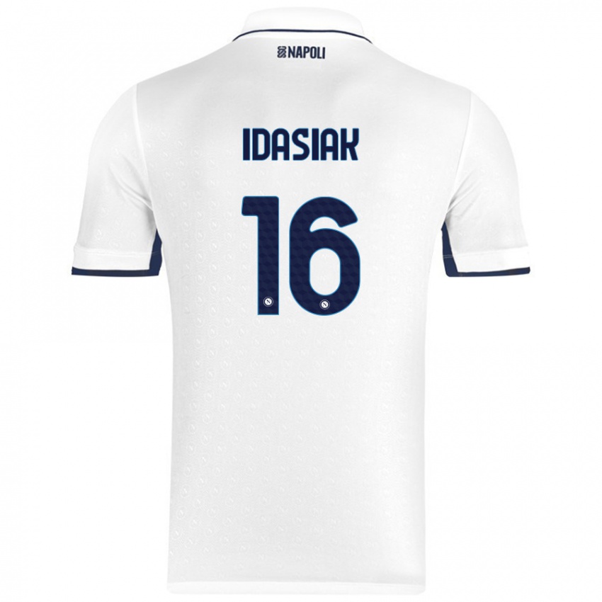 Damen Hubert Idasiak #16 Weiß Königsblau Auswärtstrikot Trikot 2024/25 T-Shirt