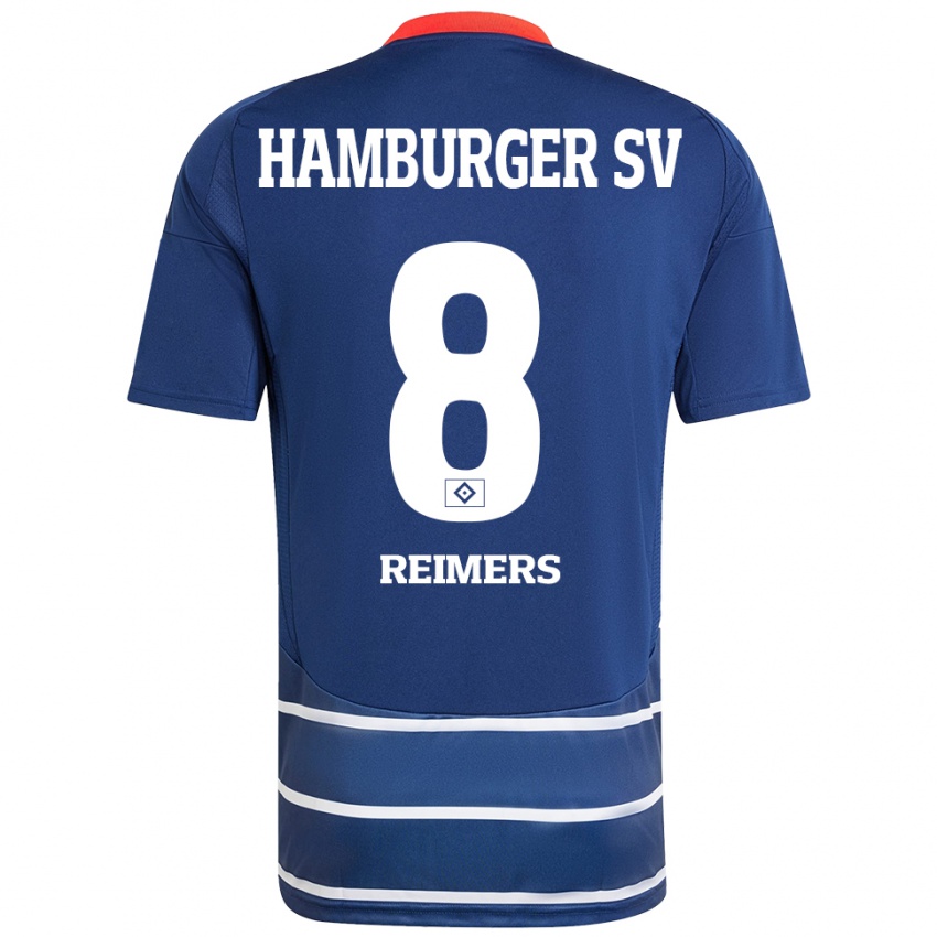 Damen Moritz Reimers #8 Dunkelblau Auswärtstrikot Trikot 2024/25 T-Shirt