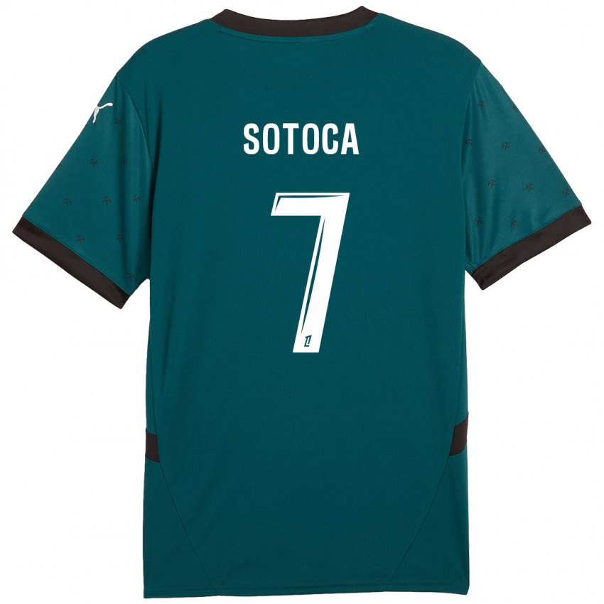 Damen Florian Sotoca #7 Dunkelgrün Auswärtstrikot Trikot 2024/25 T-Shirt