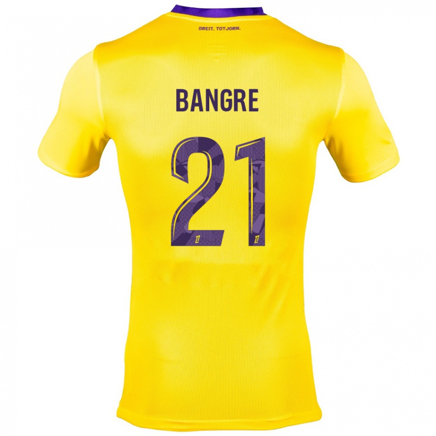 Damen Mamady Bangré #21 Gelb Lila Auswärtstrikot Trikot 2024/25 T-Shirt