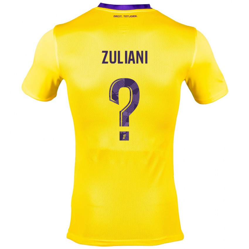 Damen Edhy Zuliani #0 Gelb Lila Auswärtstrikot Trikot 2024/25 T-Shirt