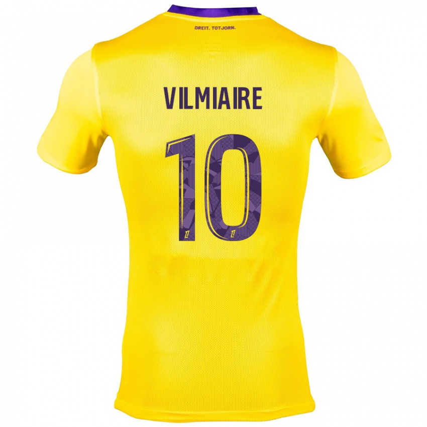 Damen Kelly Vilmiaire #10 Gelb Lila Auswärtstrikot Trikot 2024/25 T-Shirt