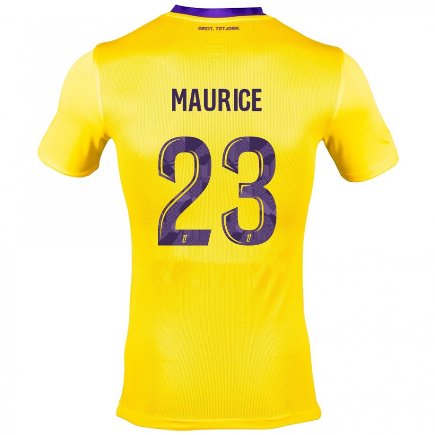 Damen Sandra Maurice #23 Gelb Lila Auswärtstrikot Trikot 2024/25 T-Shirt