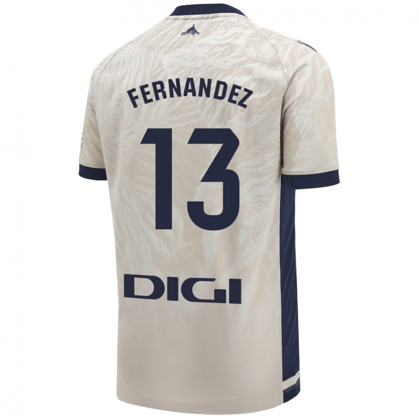 Damen Aitor Fernández #13 Hellgrau Auswärtstrikot Trikot 2024/25 T-Shirt