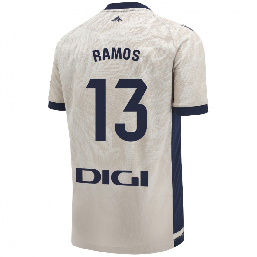 Damen Darío Ramos #13 Hellgrau Auswärtstrikot Trikot 2024/25 T-Shirt