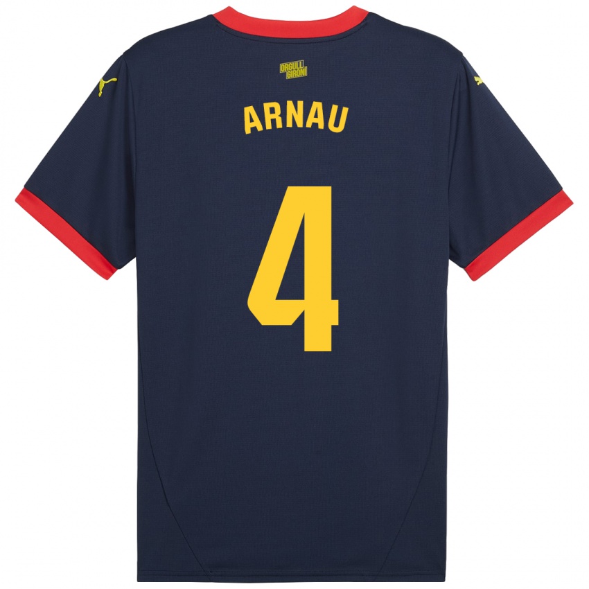 Damen Arnau Martínez #4 Marinerot Auswärtstrikot Trikot 2024/25 T-Shirt