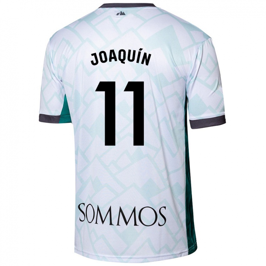 Damen Joaquin Munoz #11 Weiß Grün Auswärtstrikot Trikot 2024/25 T-Shirt