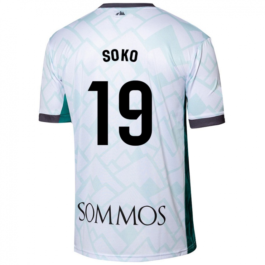 Damen Patrick Soko #19 Weiß Grün Auswärtstrikot Trikot 2024/25 T-Shirt