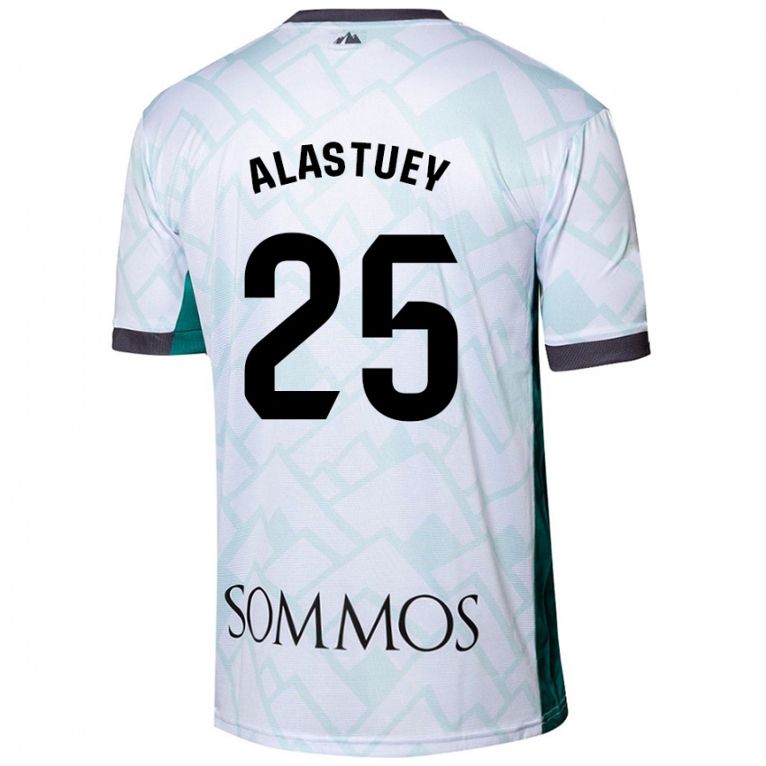 Damen Martina Alastuey #25 Weiß Grün Auswärtstrikot Trikot 2024/25 T-Shirt