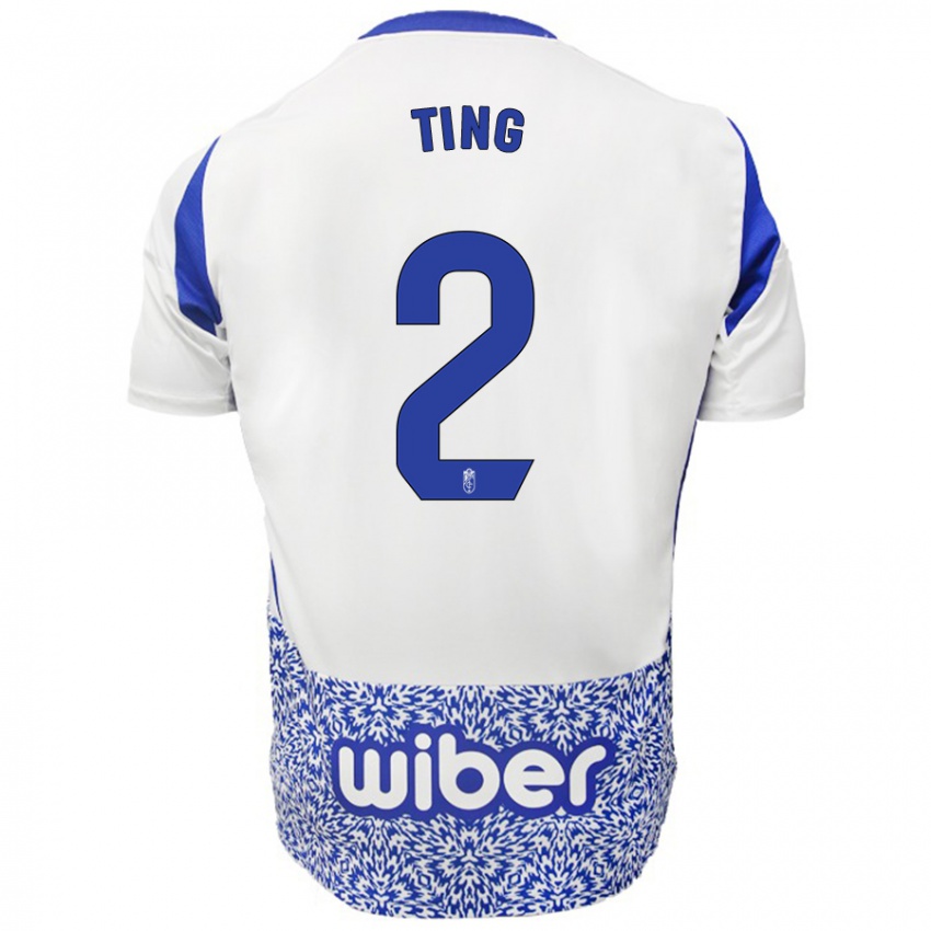 Damen Xie Ting #2 Weiß Blau Auswärtstrikot Trikot 2024/25 T-Shirt