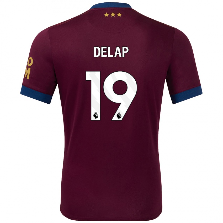 Damen Liam Delap #19 Braun Auswärtstrikot Trikot 2024/25 T-Shirt