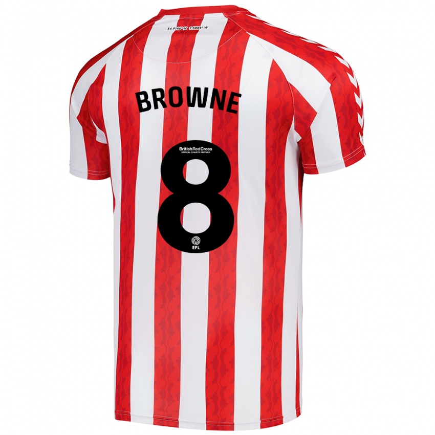 Kinder Alan Browne #8 Rot Weiß Heimtrikot Trikot 2024/25 T-Shirt