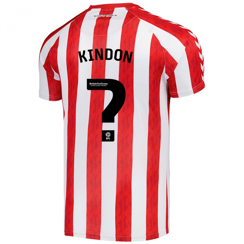 Kinder Ben Kindon #0 Rot Weiß Heimtrikot Trikot 2024/25 T-Shirt